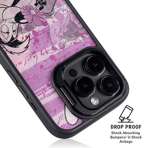 Looney Tunes Pepe Le Pew Purple Romance iPhone 14 Pro Kickstand Case
